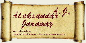Aleksandar Jaramaz vizit kartica